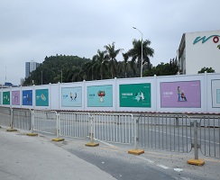 PVC施工圍擋既環(huán)保有實(shí)用，價(jià)格低廉