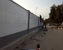 深圳旭東鋼結(jié)構(gòu)A款圍擋，工地施工圍擋首選